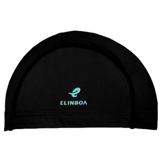 Elinboa 兒童青少年游泳帽 EOE305, 黑色的, 1入