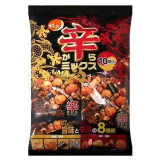 DENROKU 傳六 辣味什錦豆果子, 8種美味, 10袋入, 260g, 1袋