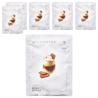 BODY GOALS 白奶昔 阿薩姆紅茶拿鐵 110卡路里 零反式脂肪 5克纖維, 30g, 6包