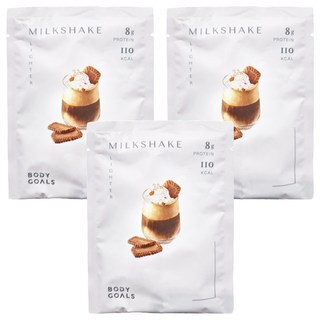 BODY GOALS 白奶昔 阿薩姆紅茶拿鐵 110卡路里 零反式脂肪 5克纖維, 30g, 3包