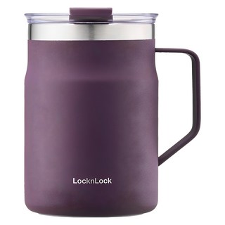 LocknLock 樂扣樂扣 都會馬克咖啡杯, 紫色, 475ml, 1個