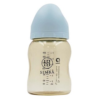 Simba 小獅王辛巴 蘊蜜鉑金PPSU寬口防脹氣奶瓶 新生適用, 晨藍, 200ml, 1瓶