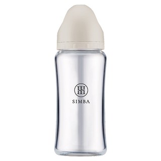 Simba 小獅王辛巴 蘊蜜質金玻璃寬口防脹氣奶瓶, 杏茶, 270ml, 1個