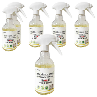 PERMA-CEMET 伯馬 浴廁水垢除鏽泡泡清潔劑 天然檸檬酸萃取液 適用於電熱水瓶、水壺、茶壺、奶瓶、氣炸鍋、微波爐、不鏽鋼鍋、衛浴玻璃、水龍頭等, 400g, 6瓶