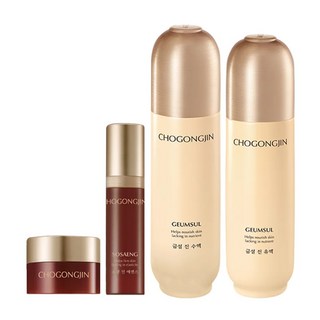 MISSHA 初拱辰 金雪基礎保養2件組 化妝水150ml+乳液120ml, 1組