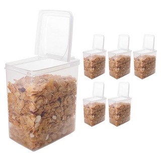 나카야 스탠딩 캐니스터 밀폐용기, 6개, 1.7L