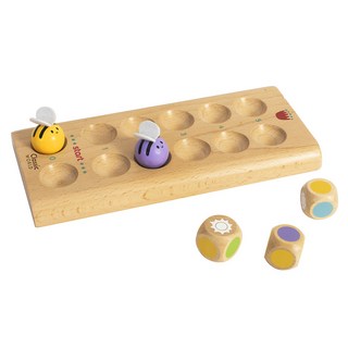 Classic WORLD 客來喜 經典木玩 競速小蜜蜂 20140, 混和顏色, 1組