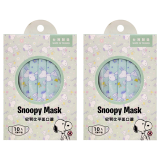 挺立舒 史努比兒童醫療口罩 14.5 x 9cm, 碎花, 5片, 2盒