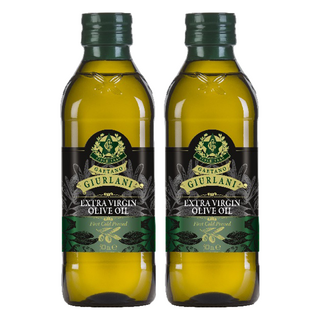 GIURLANI 喬凡尼 老樹特級初榨橄欖油 100%特級初榨 義大利原裝, 500ml, 2瓶