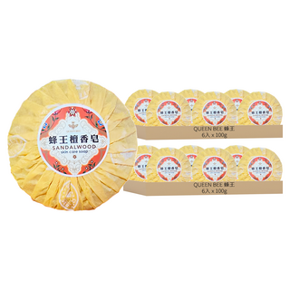QUEEN BEE 蜂王 檀香皂禮盒 6入裝, 100g, 12個