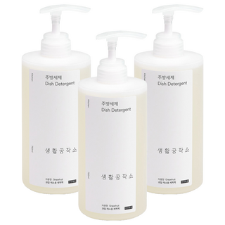 living crafts 天然蔬果洗碗精 葡萄柚香, 750ml, 3個