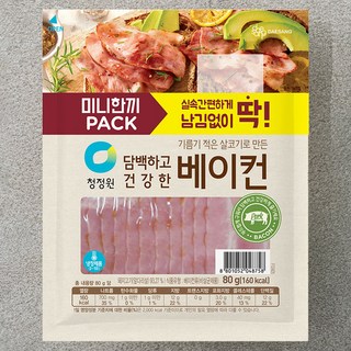 청정원 담백하고 건강한 베이컨, 80g, 1개