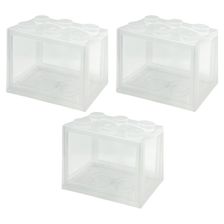 高精寵物 積木魚缸, 半透色, 3個