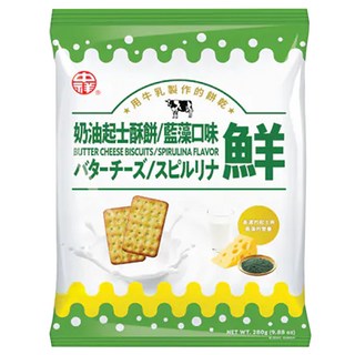 中祥 藍藻奶油起士餅乾, 280g, 1袋
