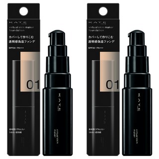 KATE 凱婷 台灣原廠公司貨 幻象零瑕粉底液 25ml, 01, 2個