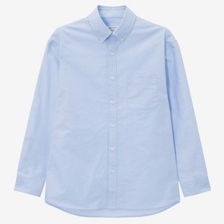 BASIC HOUSE 男女通用牛津布半寬鬆長袖襯衫 LZWS0103