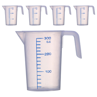 百貨King 帶刻度塑膠量杯 300cc 台灣製造, 5個