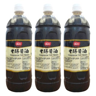 龍宏 甘醇醬油 Commercial Soy Sauce, 1.05kg, 3瓶