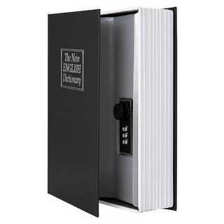 書本保險箱 小(17.5 x 11.7 x 5.3cm) 1入, 黑色/藍色 顏色隨機