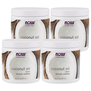 NOW Solutions 天然椰子油 適用於皮膚及頭髮, 207ml, 4罐