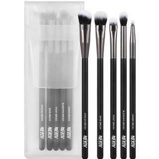 머지 아이 메이크업 브러쉬 5종 세트, 블랙, 1개