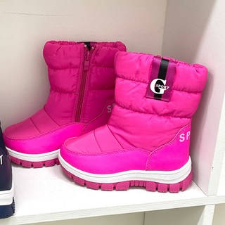 童款拉鍊保暖雪靴 kd3777