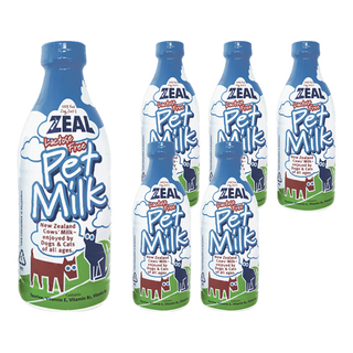 ZEAL 紐西蘭犬貓專用鮮乳, 不含乳糖, 380ml, 6瓶