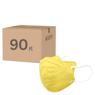 順易利 成人立體醫用口罩 細耳, 黃色, 30片, 3盒