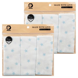 Simba 小獅王辛巴 極柔感印花紗布手帕組