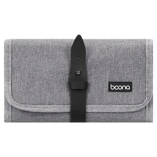 baona 包納 商務數碼收納包 H款 20 x 12 x 3.5cm 120g, 灰色, 1個