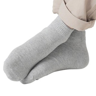 No Design 男士素色短筒襪 10雙