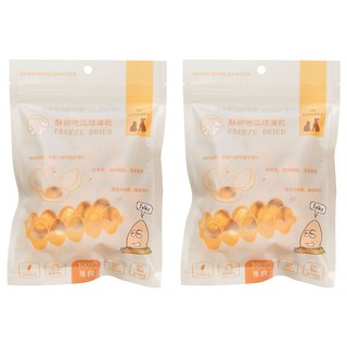 PETCOOK 派庫廚房 原肉凍乾, 卵蛋地瓜球, 100g, 2個