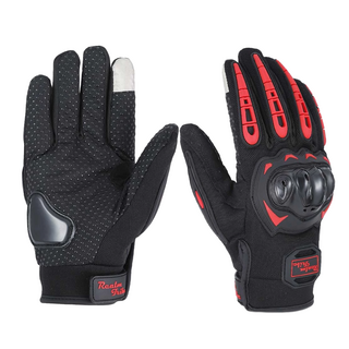 摩托車手套 RT-A1 XL 紅色 - 觸控螢幕 防滑耐磨 關節防護