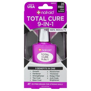 NailAid Total Cure 9合1全效修護指甲油 08922, 15ml, 1個