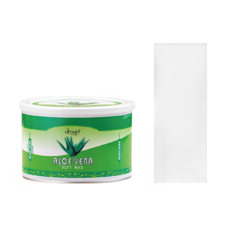 蘆薈軟蠟 含除毛紙, 400ml, 1組