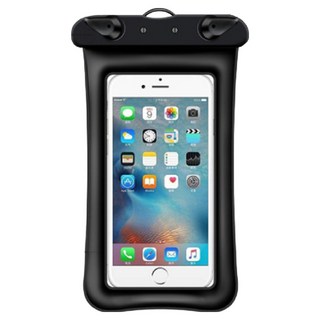 AHOYE 漂浮氣囊可觸控手機防水袋2件組, 黑色, 1組