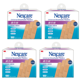 3M Nexcare OK繃 膚色繃帶 未滅菌 1.9*7.2cm, 100片, 4盒
