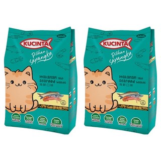KUCINTA 科西塔 貓乾糧, 海鮮口味, 1kg, 2袋