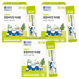 키즈텐 어린이 종합비타민 미네랄, 75g, 3개