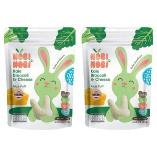 NOBI NOBI 娜比 兔兔小米菓, 15g, 2包, 起司蔬菜