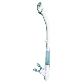 ButterFly Fish 蝴蝶魚 潛水 SN2402 乾式呼吸管, 全乾式防浪管頭, 可替換矽膠咬嘴, 矽膠中節軟管, 不適用, 透明