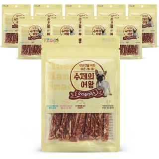 수제의여왕 강아지 간식, 오리슬라이스, 70g, 10개