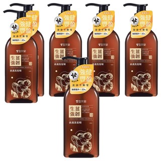 雪芙蘭 養護洗髮精 生薑強韌, 100%台灣植萃, 東方植物精華, 十二大無添加, 500g, 6瓶