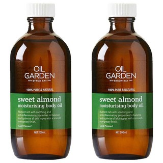 OiL GARDEN 澳悠園 100%甜杏仁SPA基底油 深層滋養、舒緩乾燥 打造健康水潤肌, 2瓶, 200ml