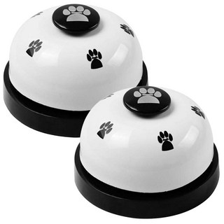 PUPPY MAN 狗狗玩具訓練鈴, 2個, 白色