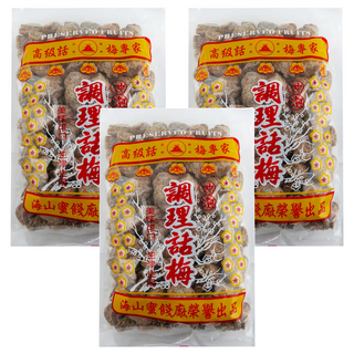 海山 本中白 調理話梅 生津止渴, 500g, 3包