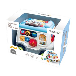 Playful Toys頑玩具 音樂巴士車 1220g, 1盒, 混和顏色