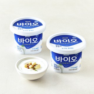매일바이오 무가당 플레인, 450g, 2개
