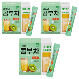 Danongwon 乳酸菌康普茶 + 瓶子 奇異果, 20包, 5g, 3盒