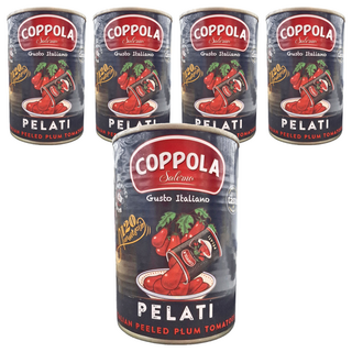 COPPOLA 柯波拉 天然無加鹽去皮整粒番茄, 400g, 5罐